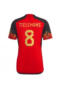 België Youri Tielemans #8 Voetbaltruitje Thuis tenue WK 2022 Korte Mouw